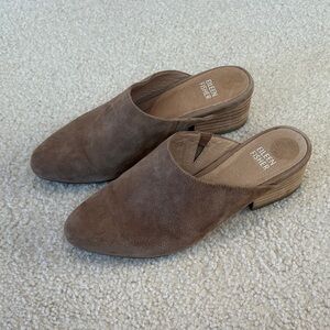 Eileen Fisher Tan Suede Women’s Mules